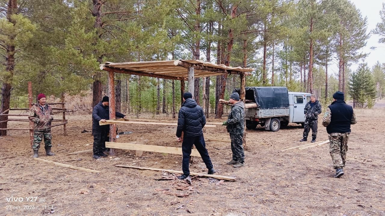 Подготовка мест подкормки диких животных и птиц к зиме